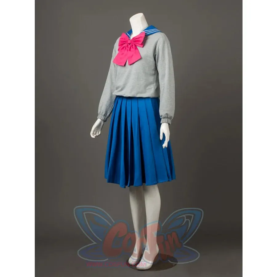 【READY TO SHIP】Sailor Crystal Sailor Mercury Ami Mizuno Cosplay School Uniform mp003720