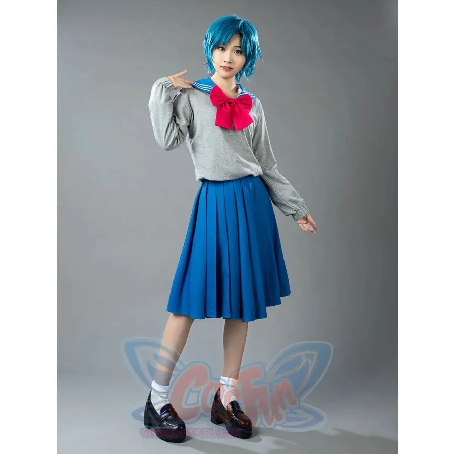 【READY TO SHIP】Sailor Crystal Sailor Mercury Ami Mizuno Cosplay School Uniform mp003720