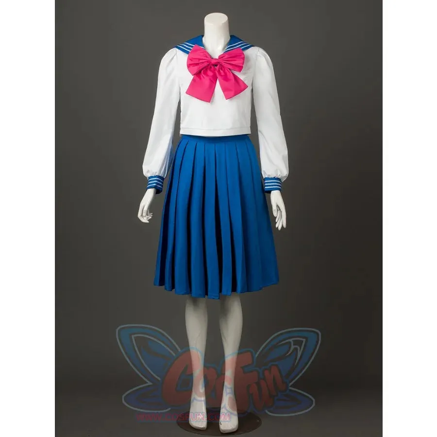 【READY TO SHIP】Sailor Crystal Sailor Mercury Ami Mizuno Cosplay School Uniform mp003720