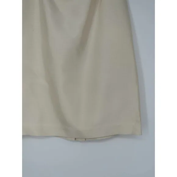 Rickie Freeman Teri Jon silk pencil skirt women’s size 8 cream