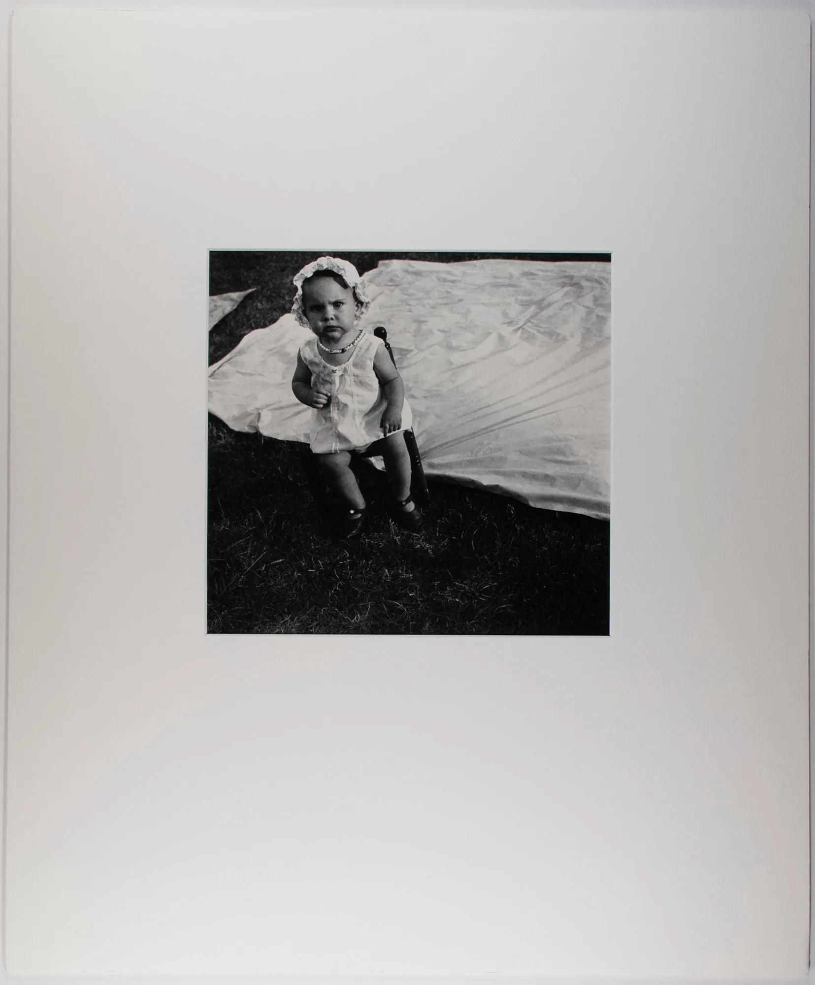 Rosalie, Somerville, On White Sheet (Rosalie's First Birthday)