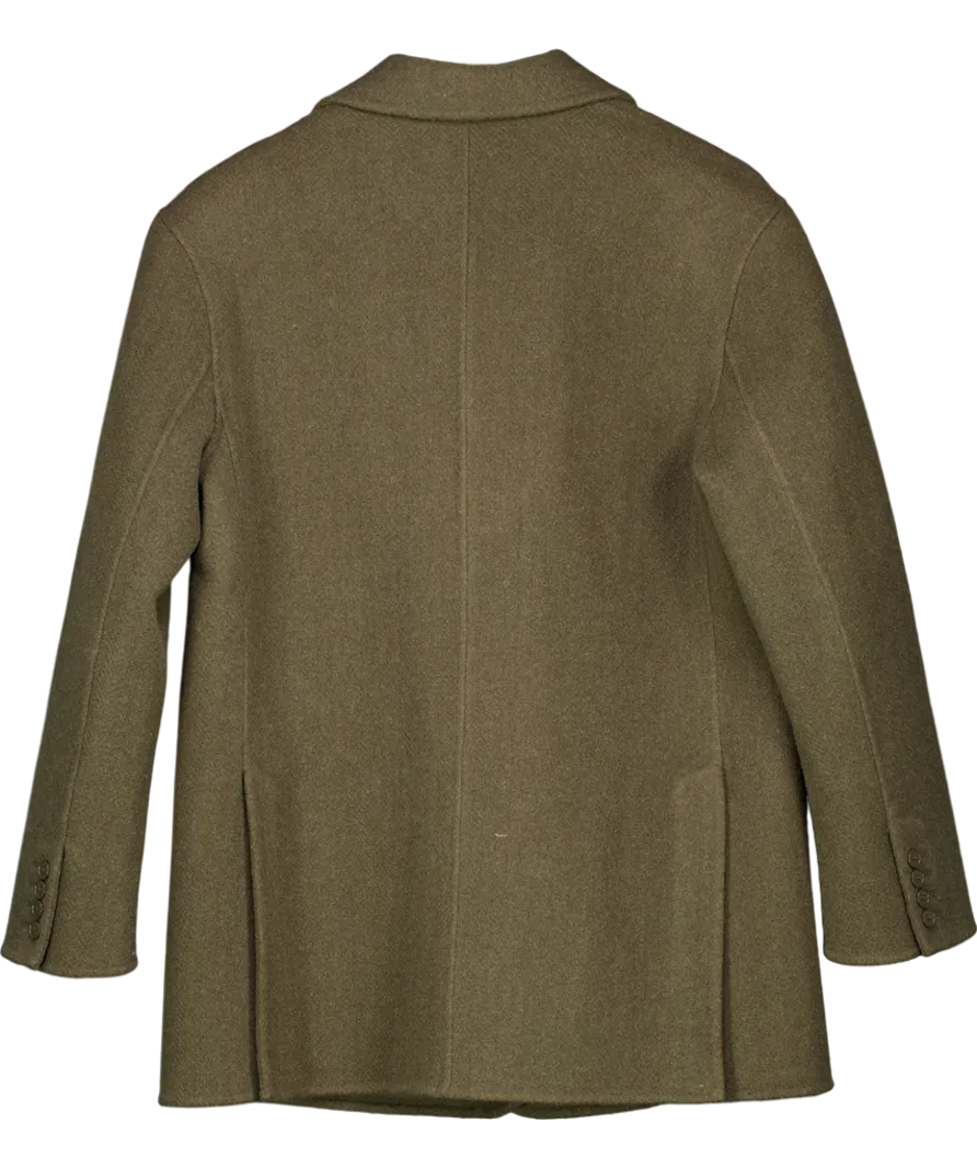 Sandro Green Wool Blend Coat UK 8