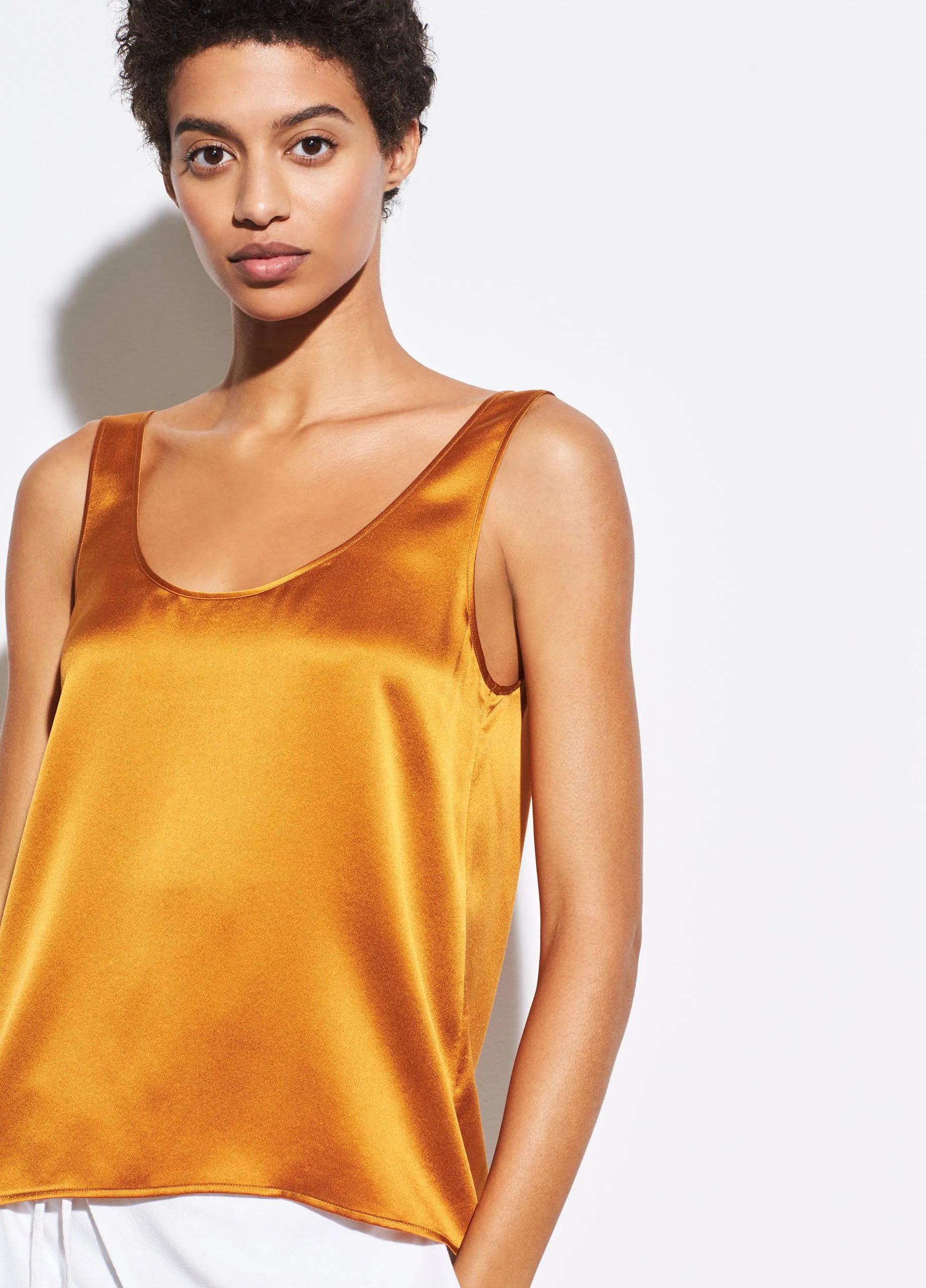 Satin Tank - Sienna
