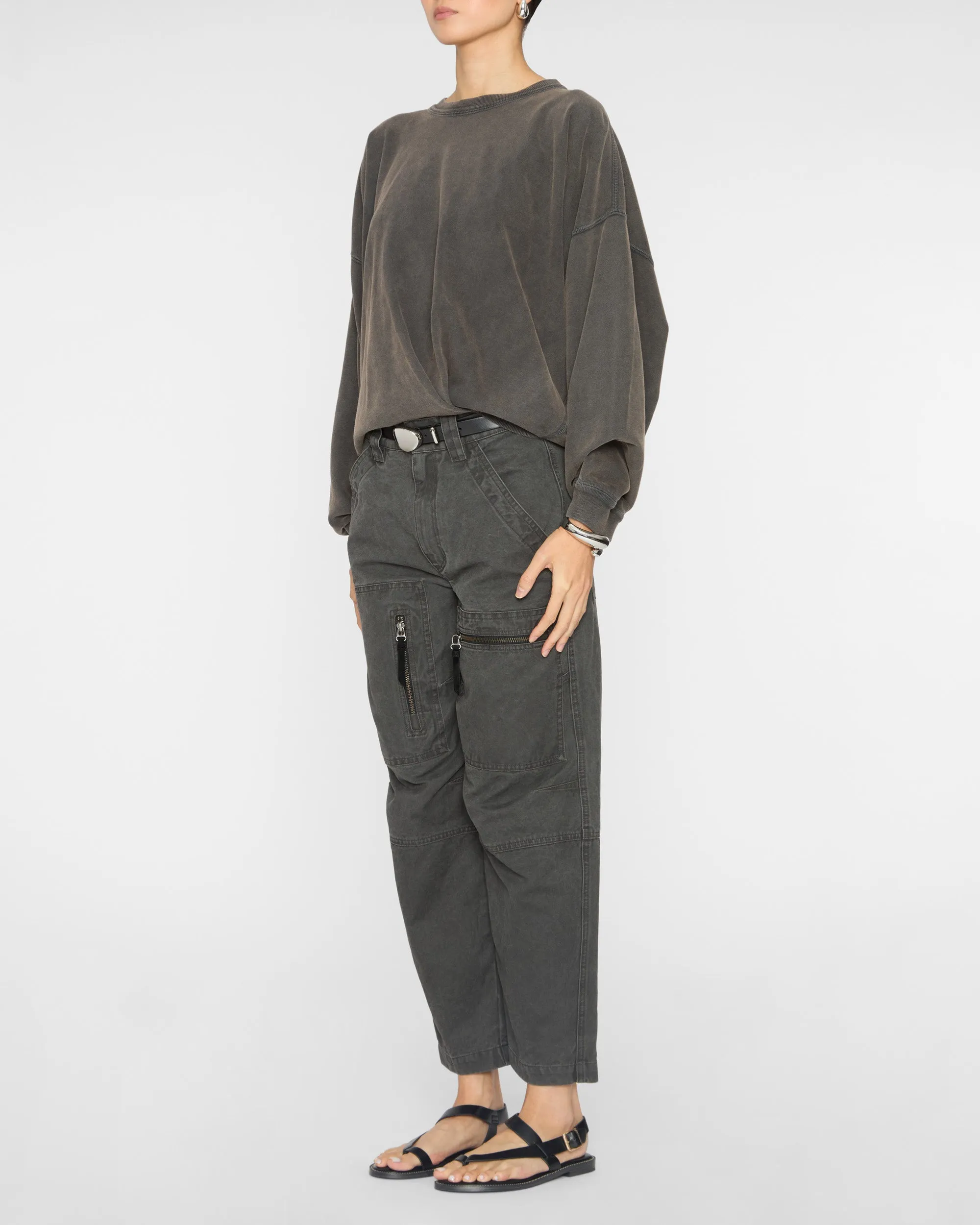Sauria Sweatshirt in Faded Black