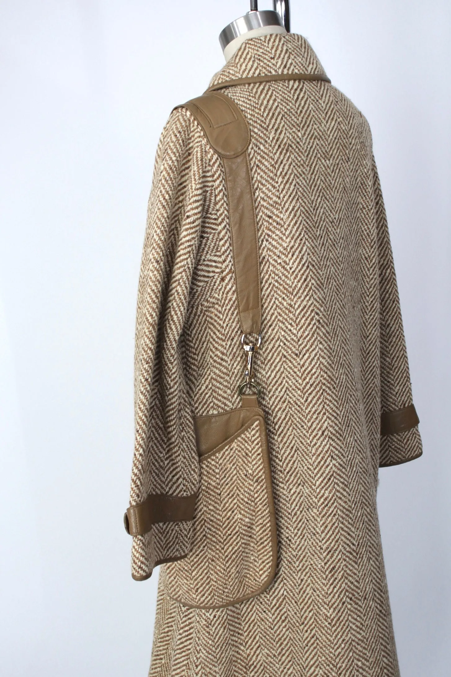 Sills Bonnie Cashin Herringbone Purse Coat