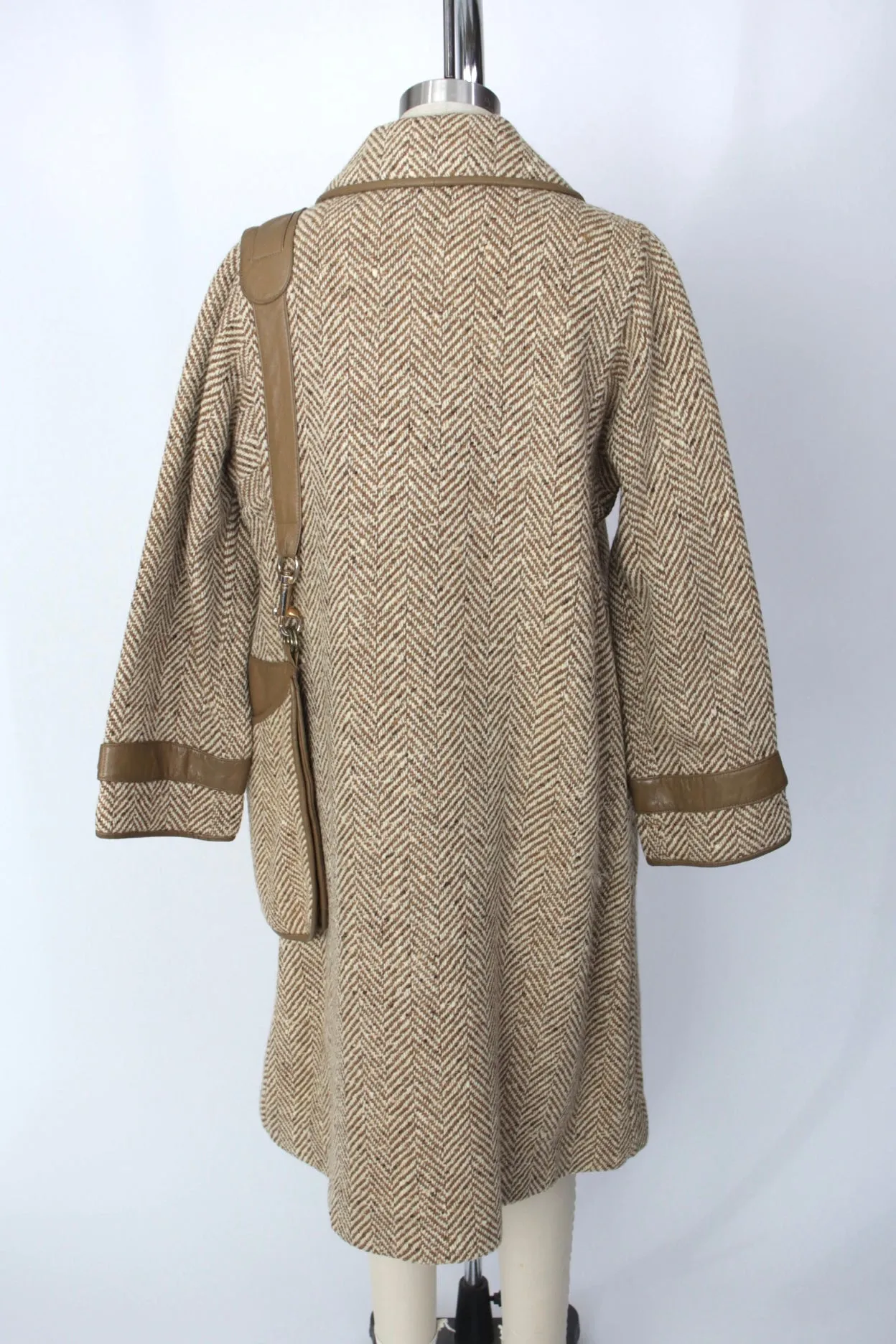 Sills Bonnie Cashin Herringbone Purse Coat