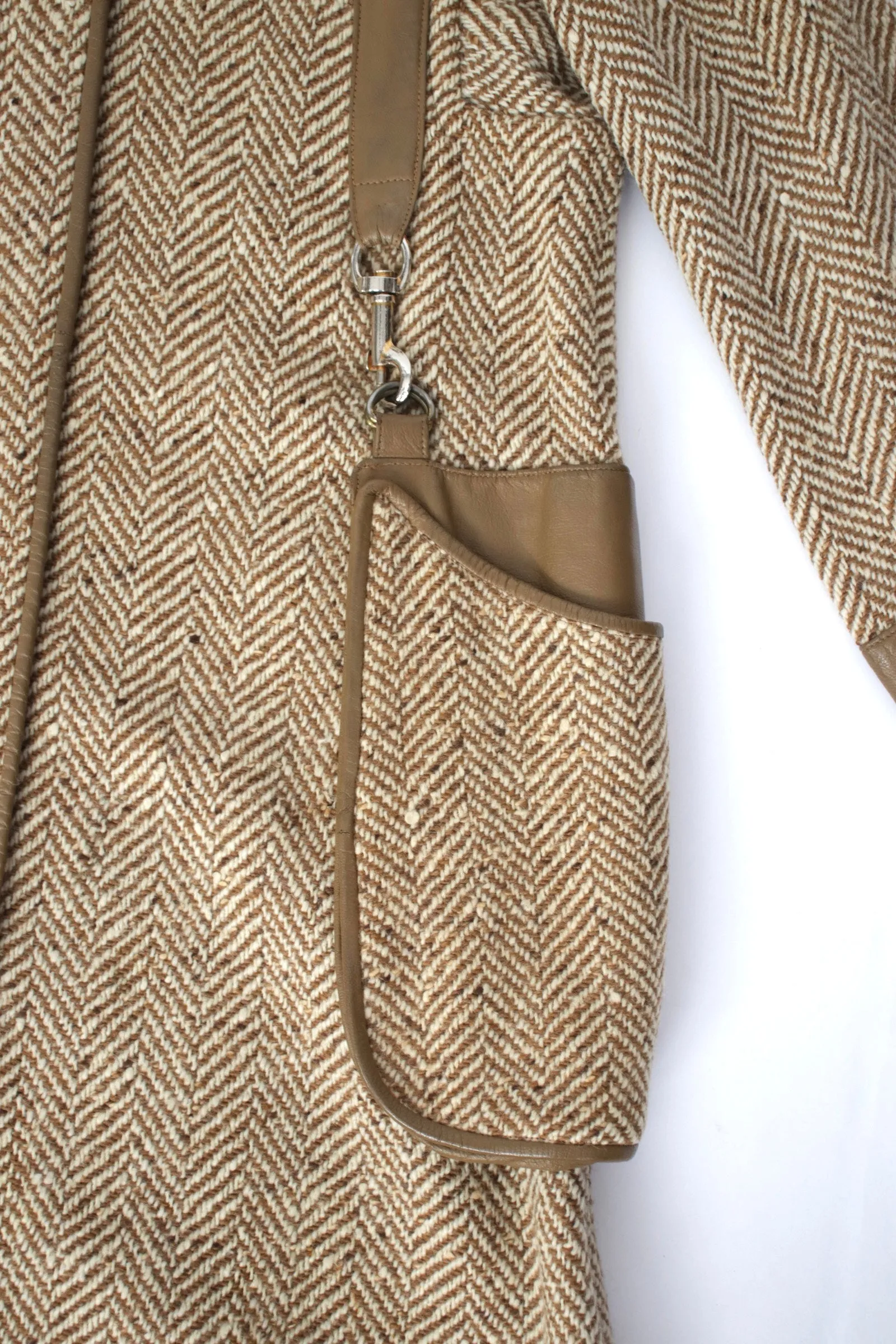 Sills Bonnie Cashin Herringbone Purse Coat