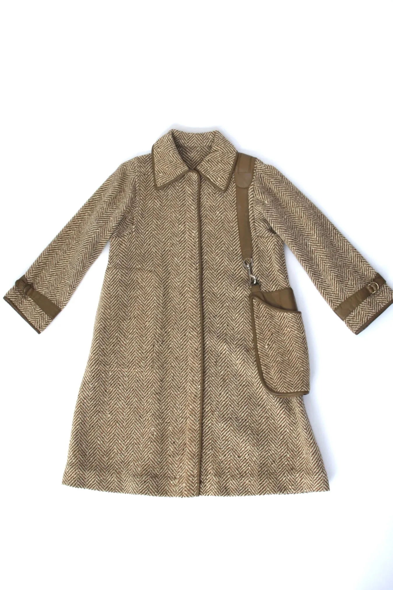 Sills Bonnie Cashin Herringbone Purse Coat