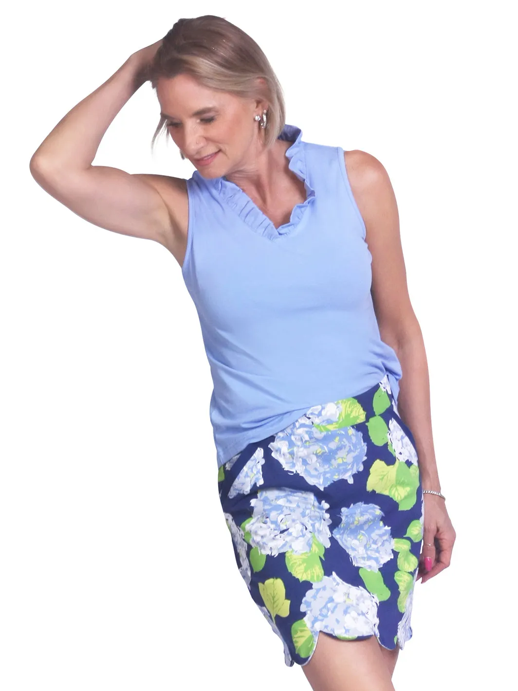 Sissy Ruffle Tank Top Peri