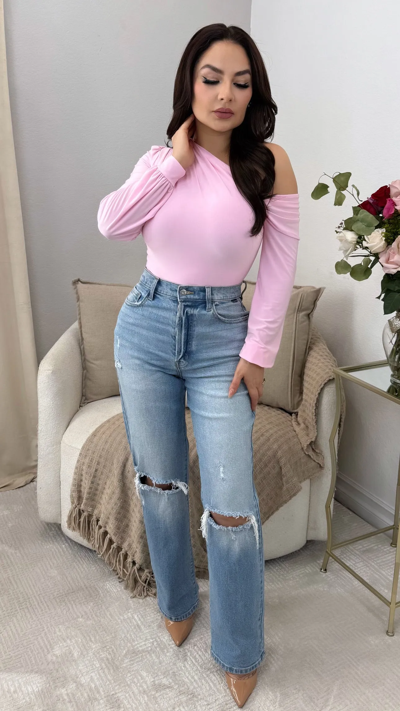 SONIA PINK BODYSUIT