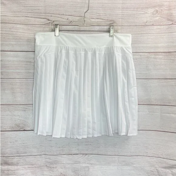 Spanx Booty Boost Pleated White Skort Women’s Plus Size 1X