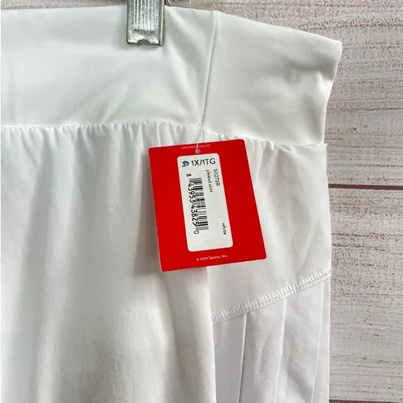 Spanx Booty Boost Pleated White Skort Women’s Plus Size 1X