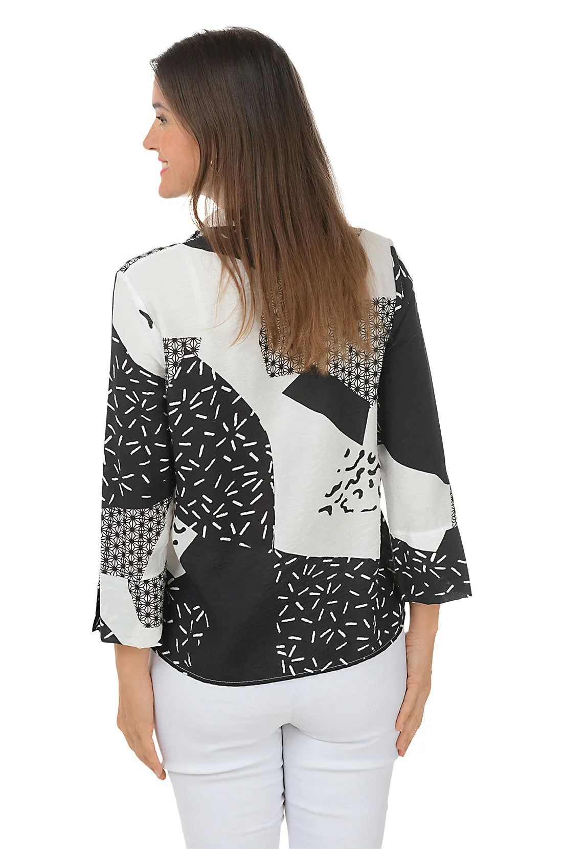 Squiggles Button-Front Shirt