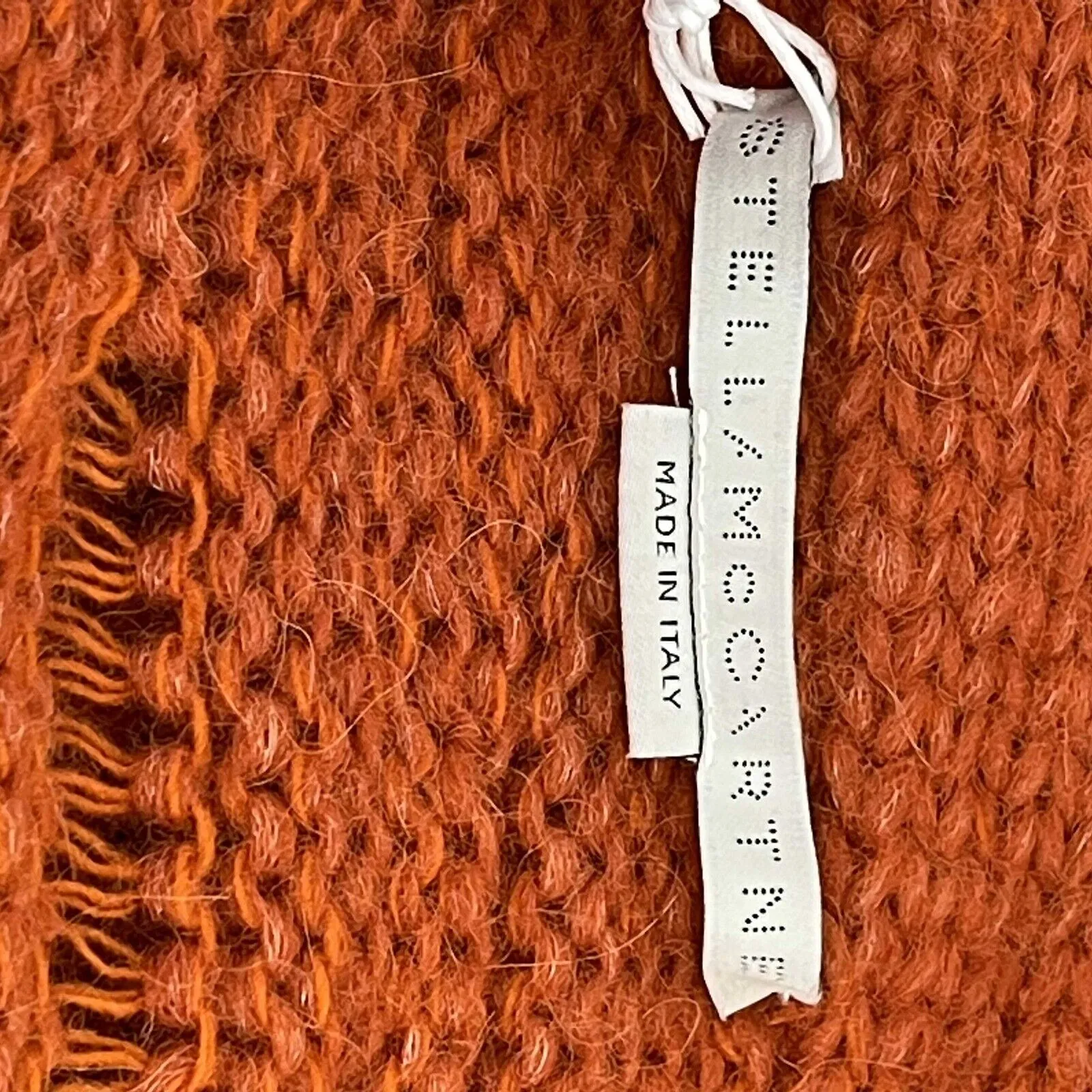 Stella McCartney - NWT F/W 22-23 Tangerine Alpaca Fringe Jacket - Size S