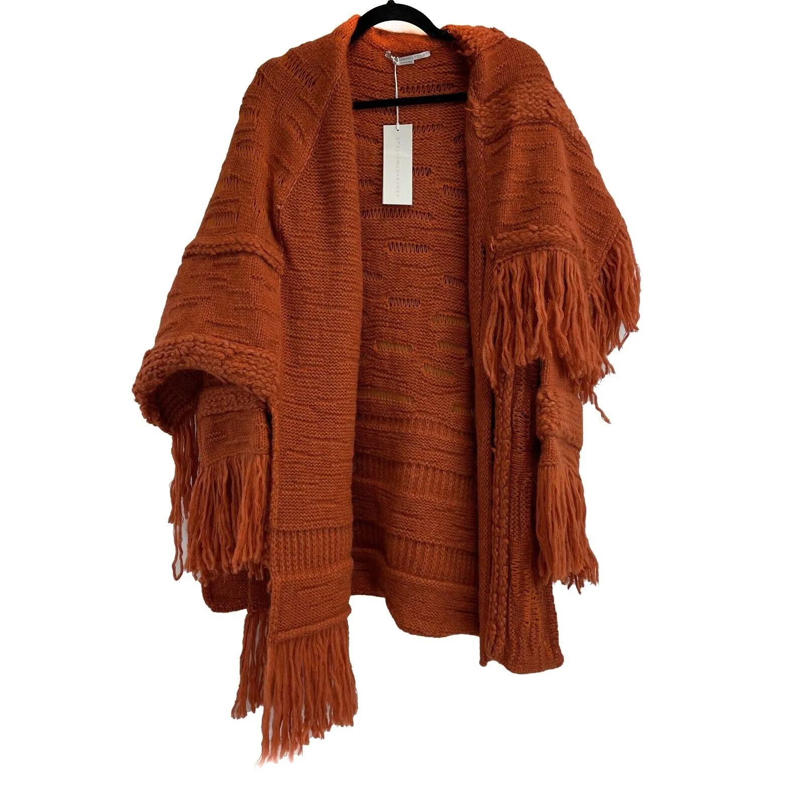Stella McCartney - NWT F/W 22-23 Tangerine Alpaca Fringe Jacket - Size S