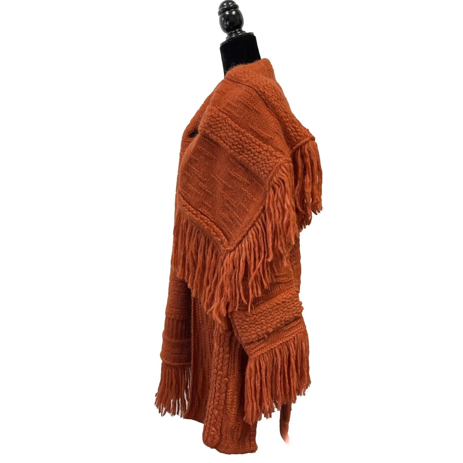 Stella McCartney - NWT F/W 22-23 Tangerine Alpaca Fringe Jacket - Size S