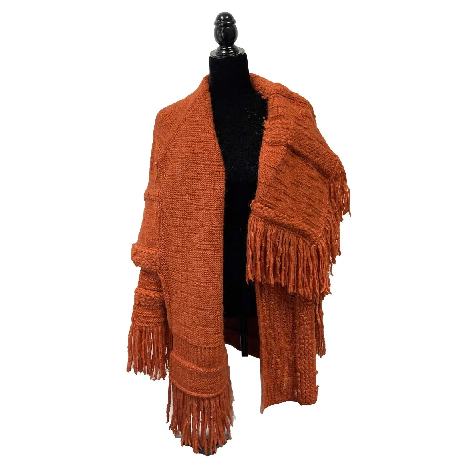 Stella McCartney - NWT F/W 22-23 Tangerine Alpaca Fringe Jacket - Size S