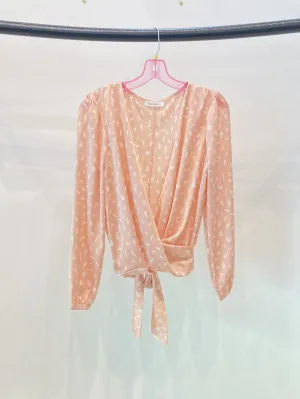 Surplice Satin Blouse - Miley   Molly