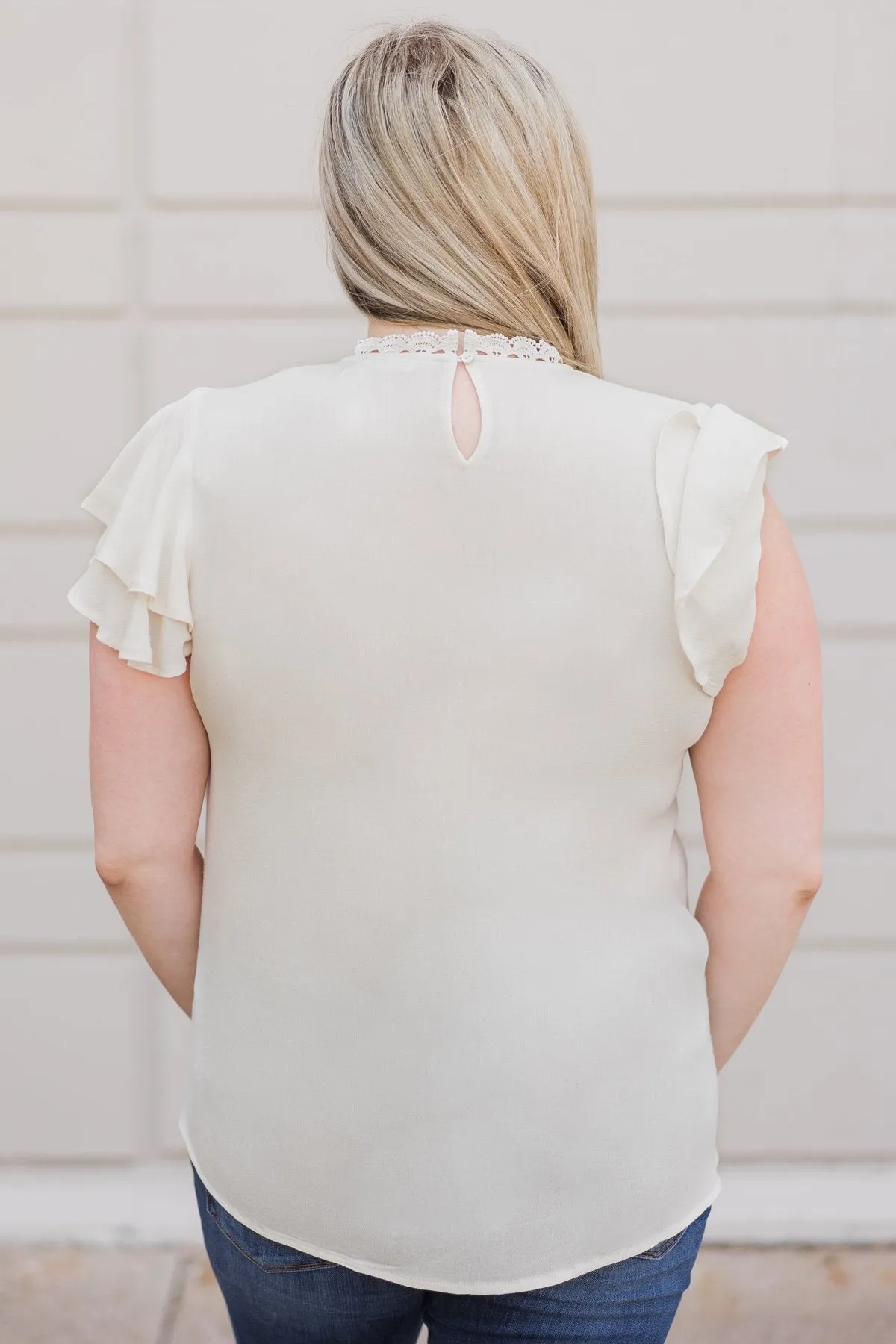 Sweet Summer Time Top- Cream