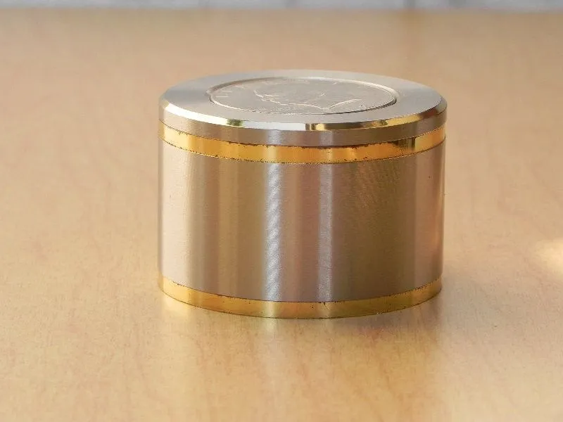 Swiza Ike Silver Dollar Coin Desk Alarm Clock