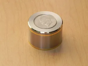 Swiza Ike Silver Dollar Coin Desk Alarm Clock
