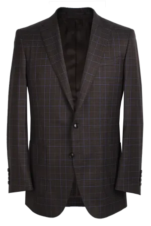 The Arnold Jacket - Cavanni Chocolate/Royal Glen Plaid