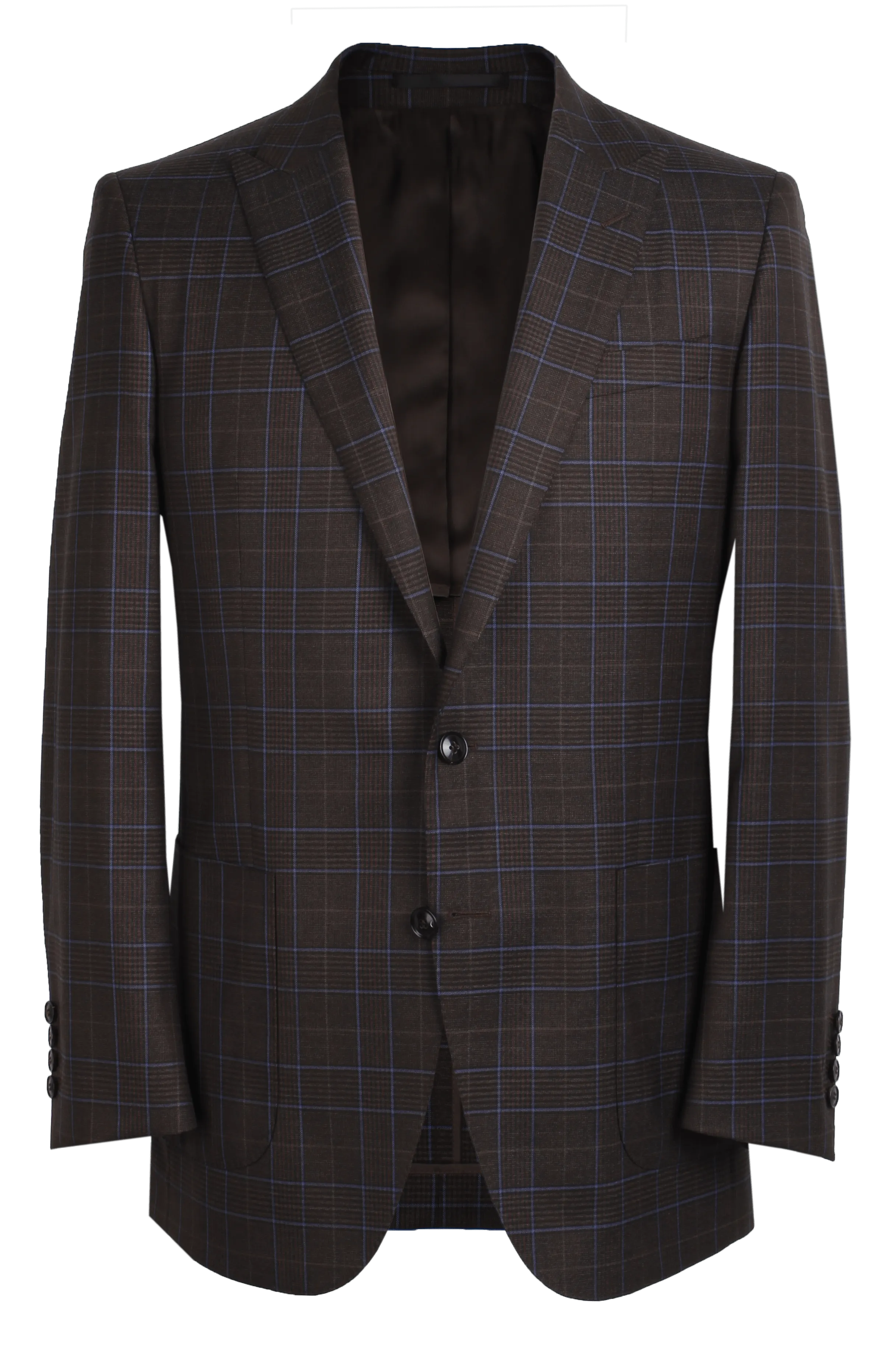 The Arnold Jacket - Cavanni Chocolate/Royal Glen Plaid