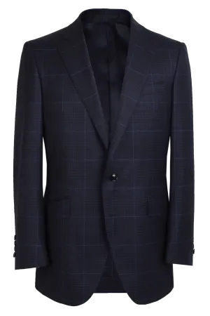 The Byron Jacket - Cavanni Navy/Chocolate Glen Plaid