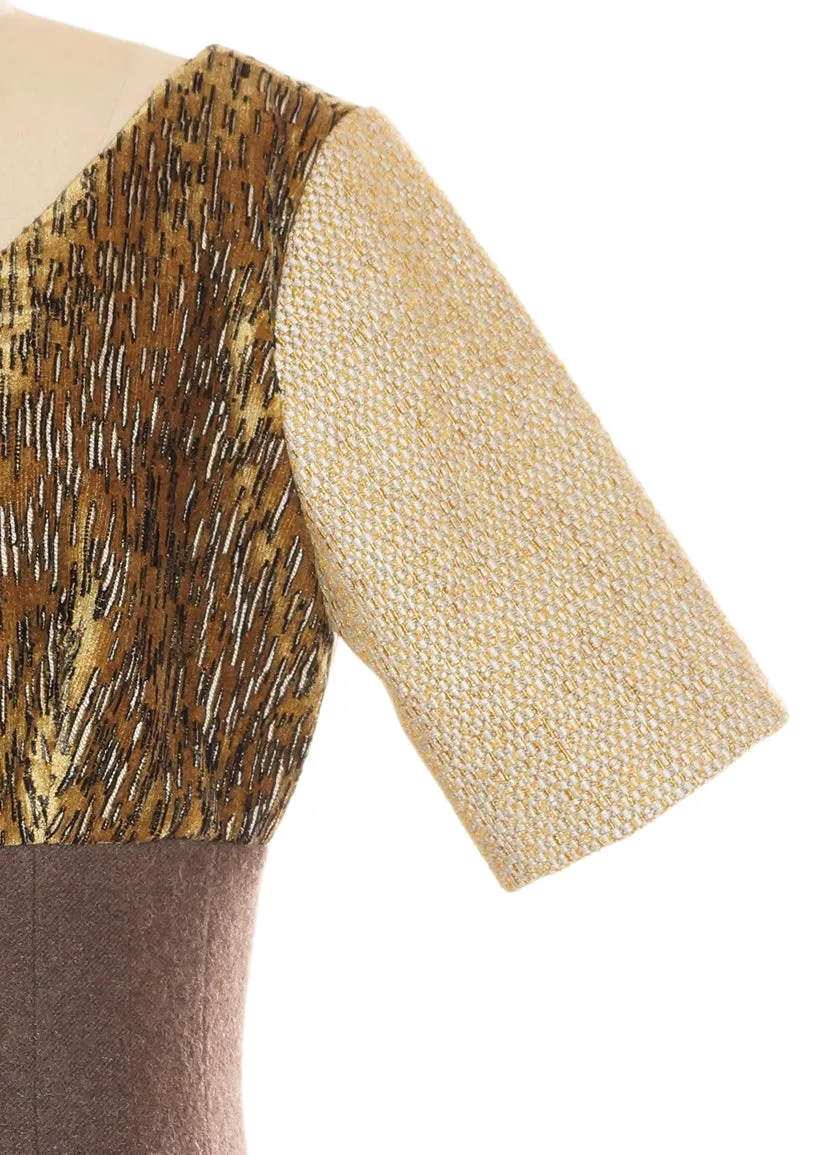 The Laura Dress- Gold Multi