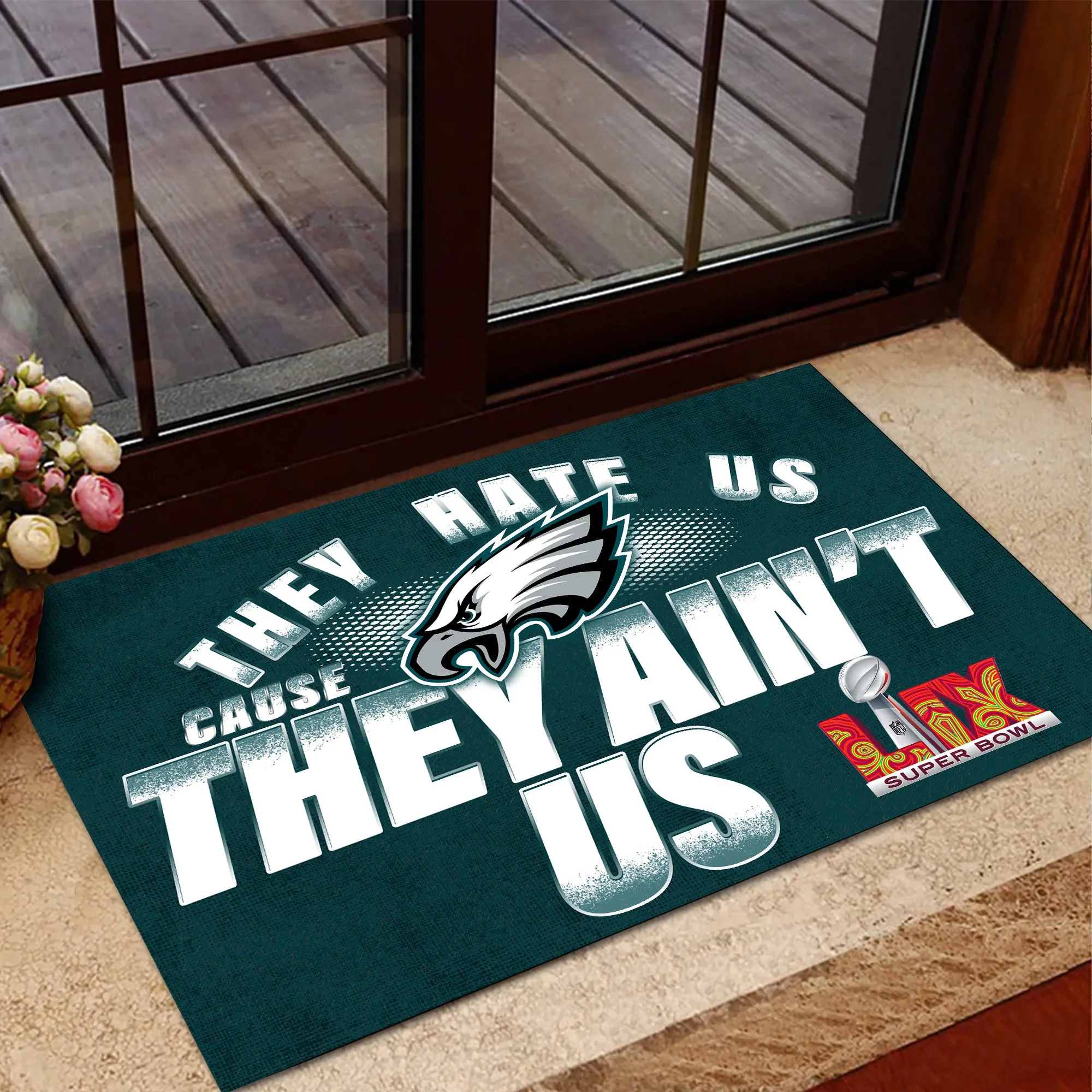 They Hate Us cause They Ain't Us - Anti Slip Indoor Doormat - PLDPAEG