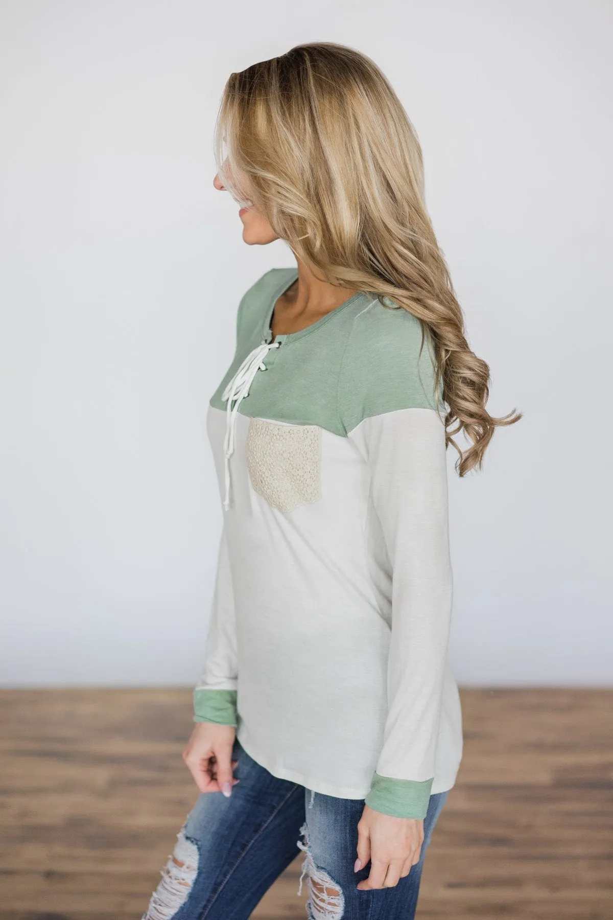 Tied Up in Crochet Pocket Top
