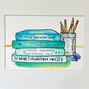 true life bookshelf print 6  - I'm ok and other lies