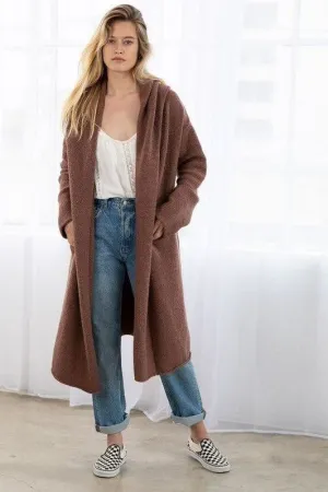 Ultra Cozy Two Pocket Cardigan- Cocoa
