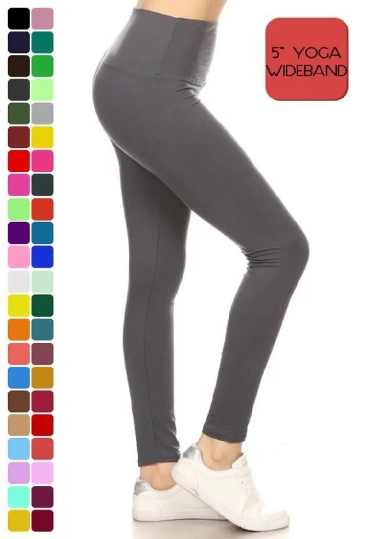 Ultra Soft 5” Waist Leggings Reg-Plus sizes