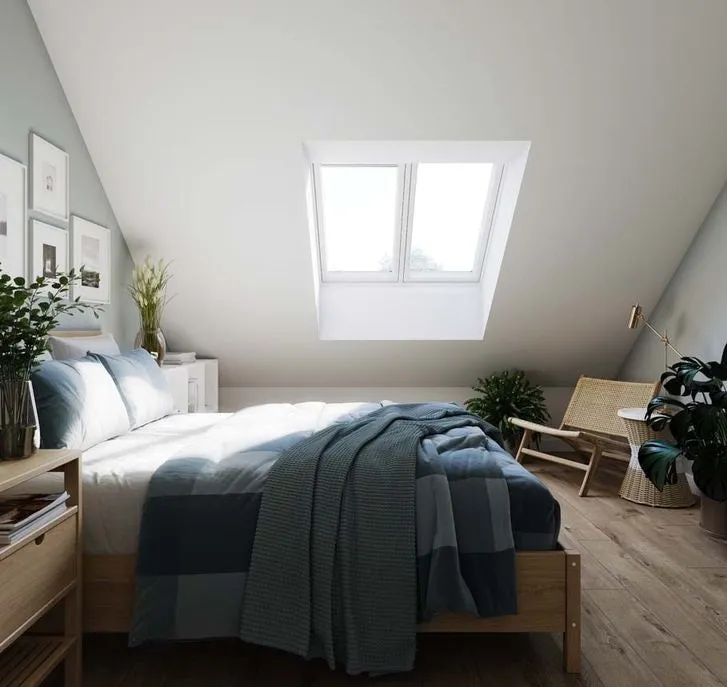 VELUX GPLS FFK08 2070 2-in-1 Double Glazed Top-Hung Window (127 x 140cm)