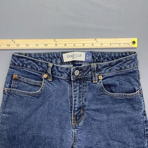 Vintage 2001 Women's Gap Jeans Boot Cut Mid Rise Stretch Size 6‎