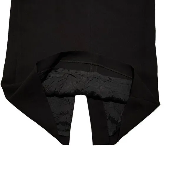Vintage Emma James Black Pencil Academia Business Casual Black Maxi Skirt