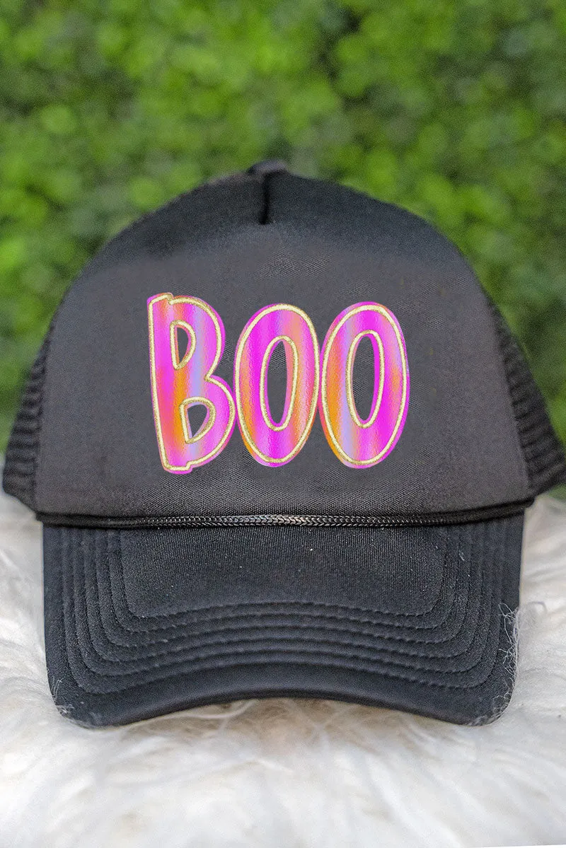 Watercolor Boo Foam Mesh Back Trucker Cap