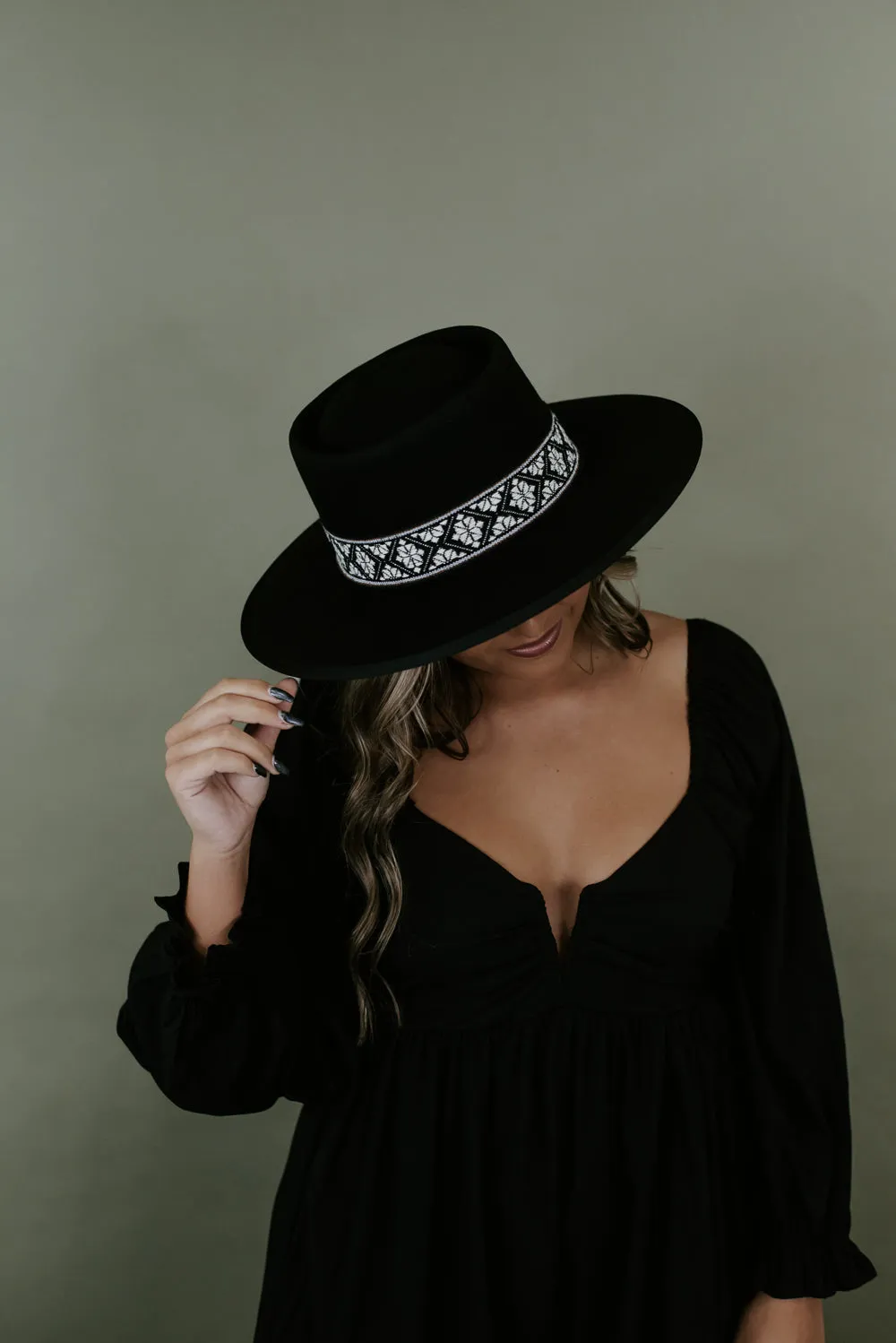 Western Way Gambler Hat, Black