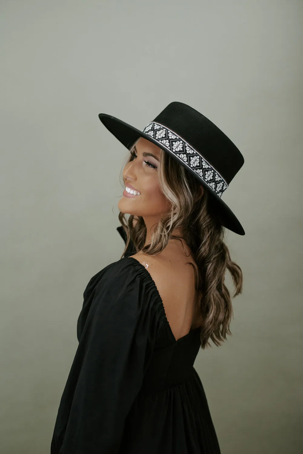 Western Way Gambler Hat, Black