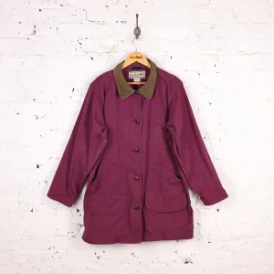 Women's LL Bean Barn Chore Jacket - Maroon - Women's XL