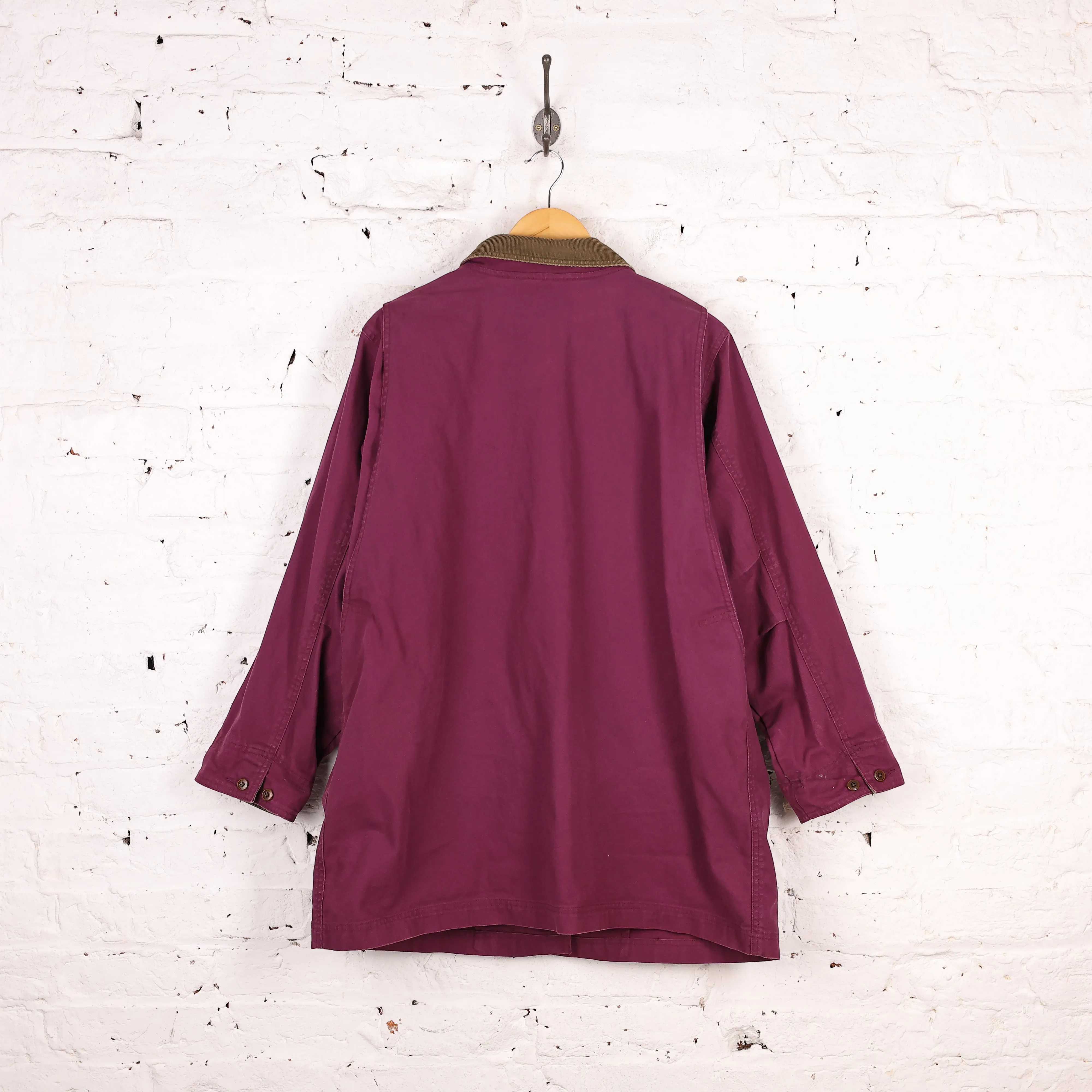 Women's LL Bean Barn Chore Jacket - Maroon - Women's XL