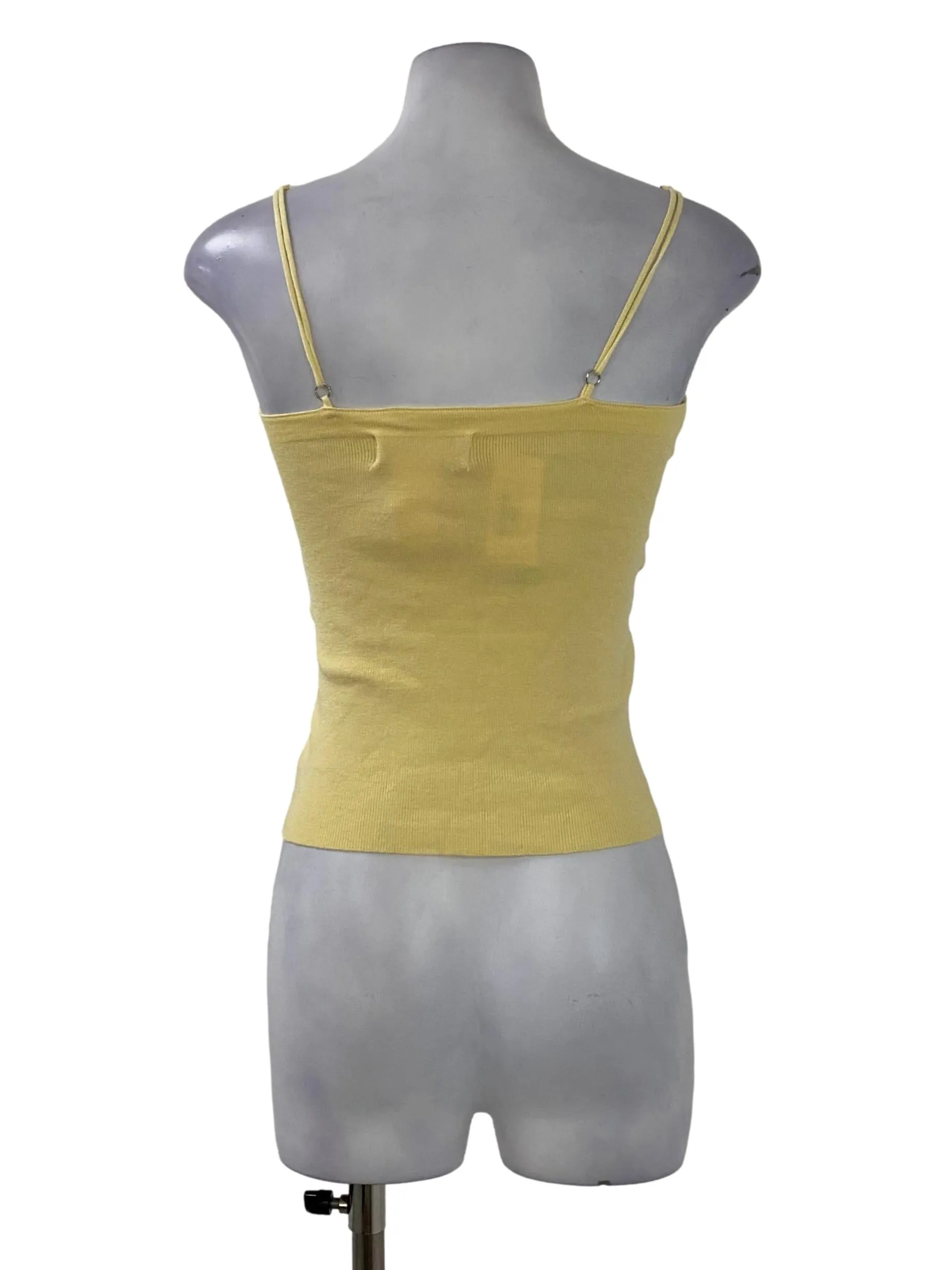 Yellow Ribbed Top