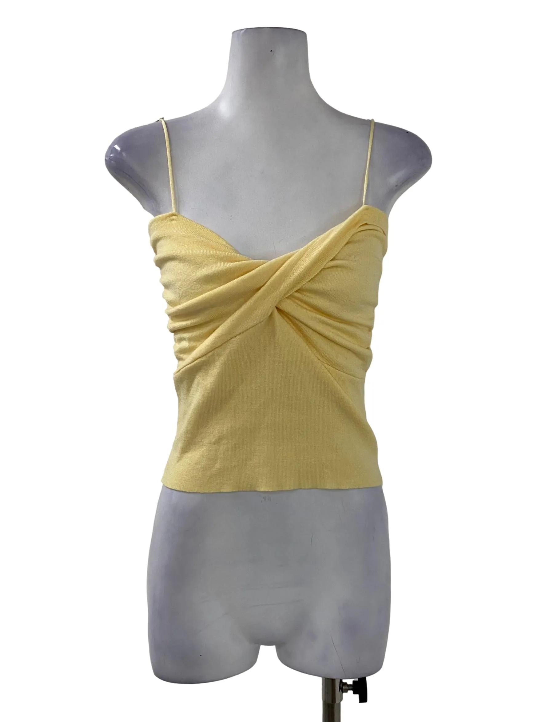 Yellow Ribbed Top