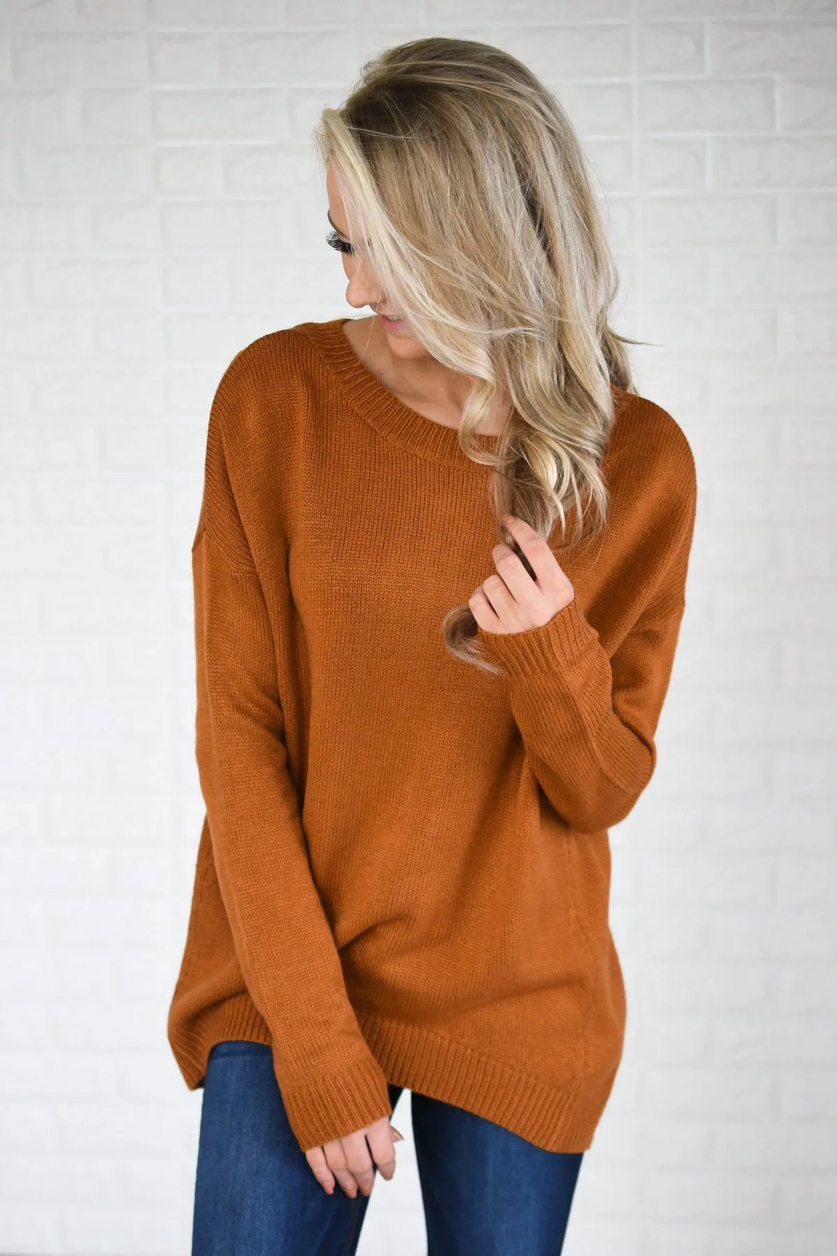 You Get My Love Top ~ Rust Orange