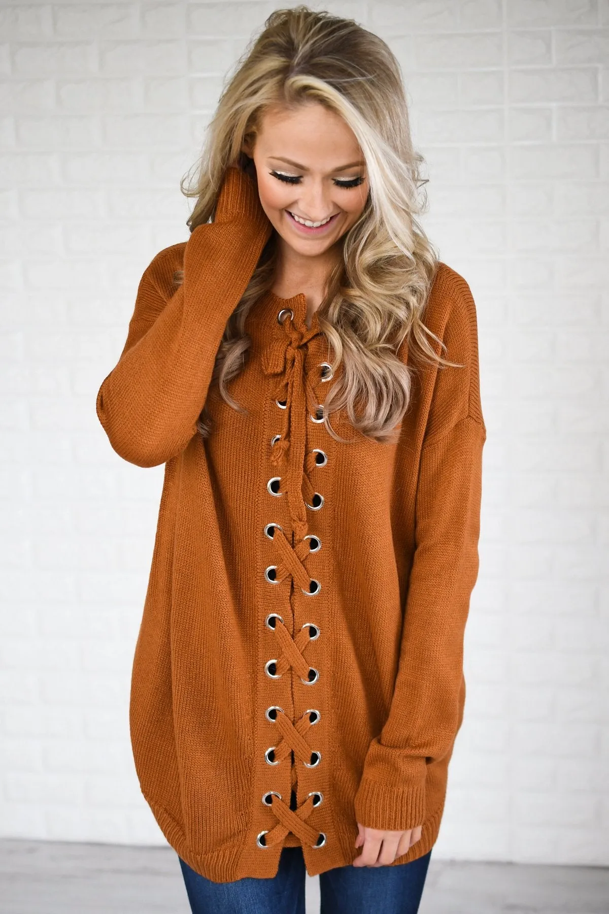 You Get My Love Top ~ Rust Orange