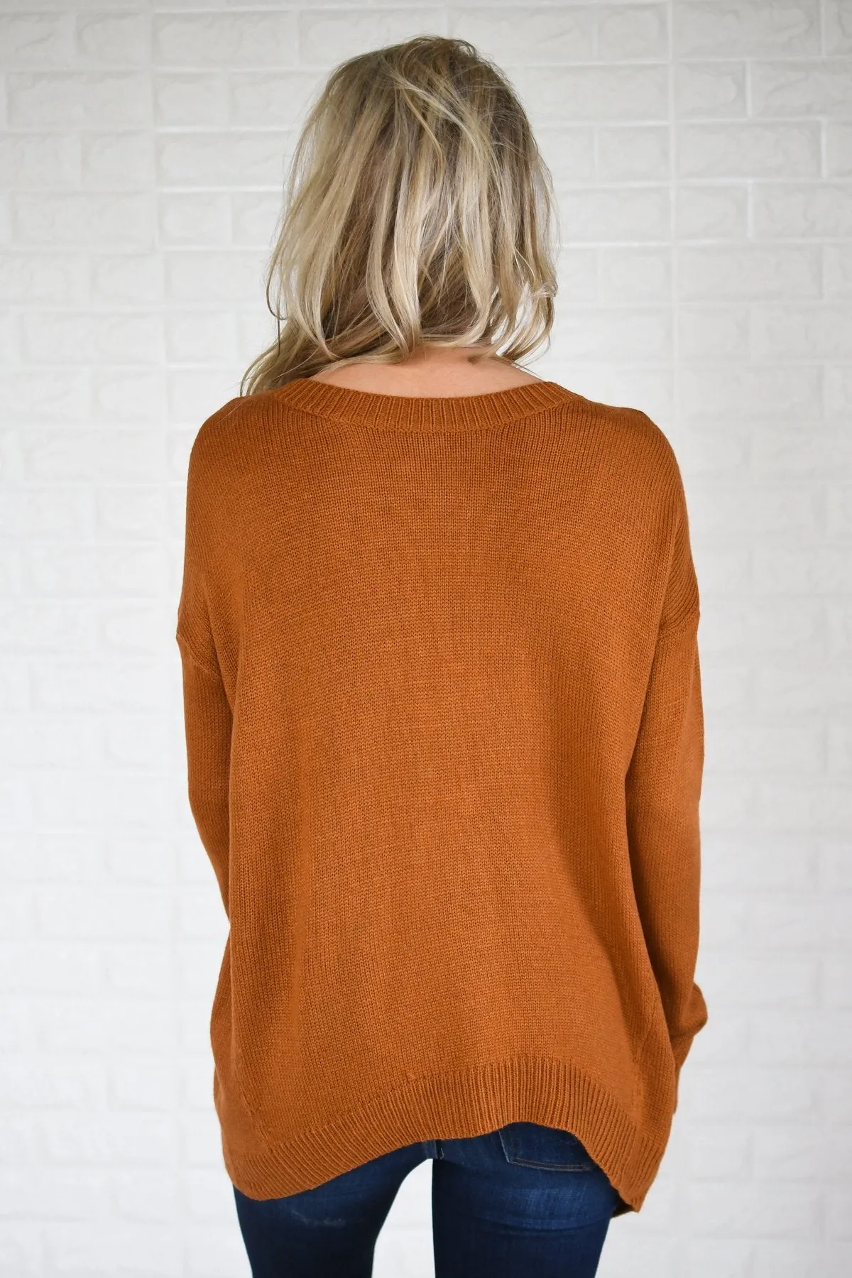 You Get My Love Top ~ Rust Orange