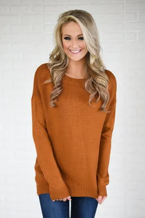 You Get My Love Top ~ Rust Orange