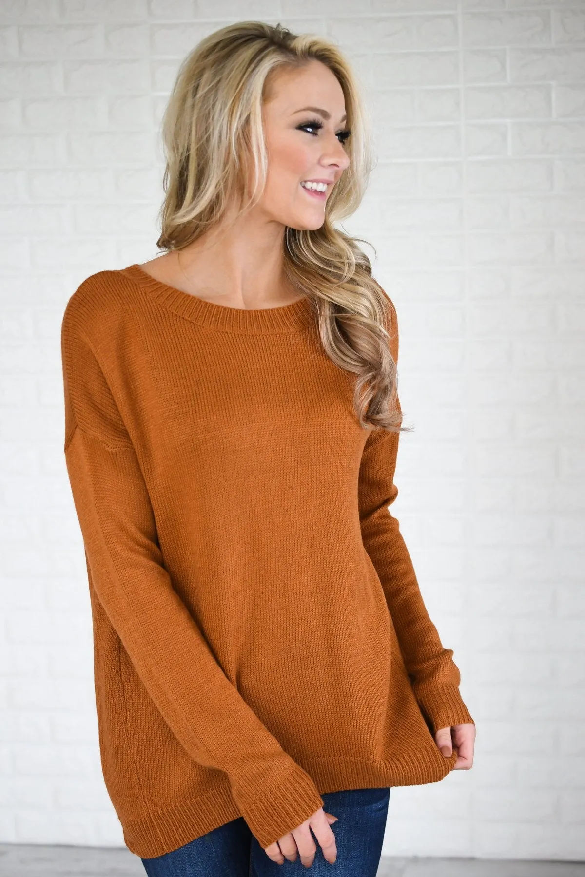 You Get My Love Top ~ Rust Orange