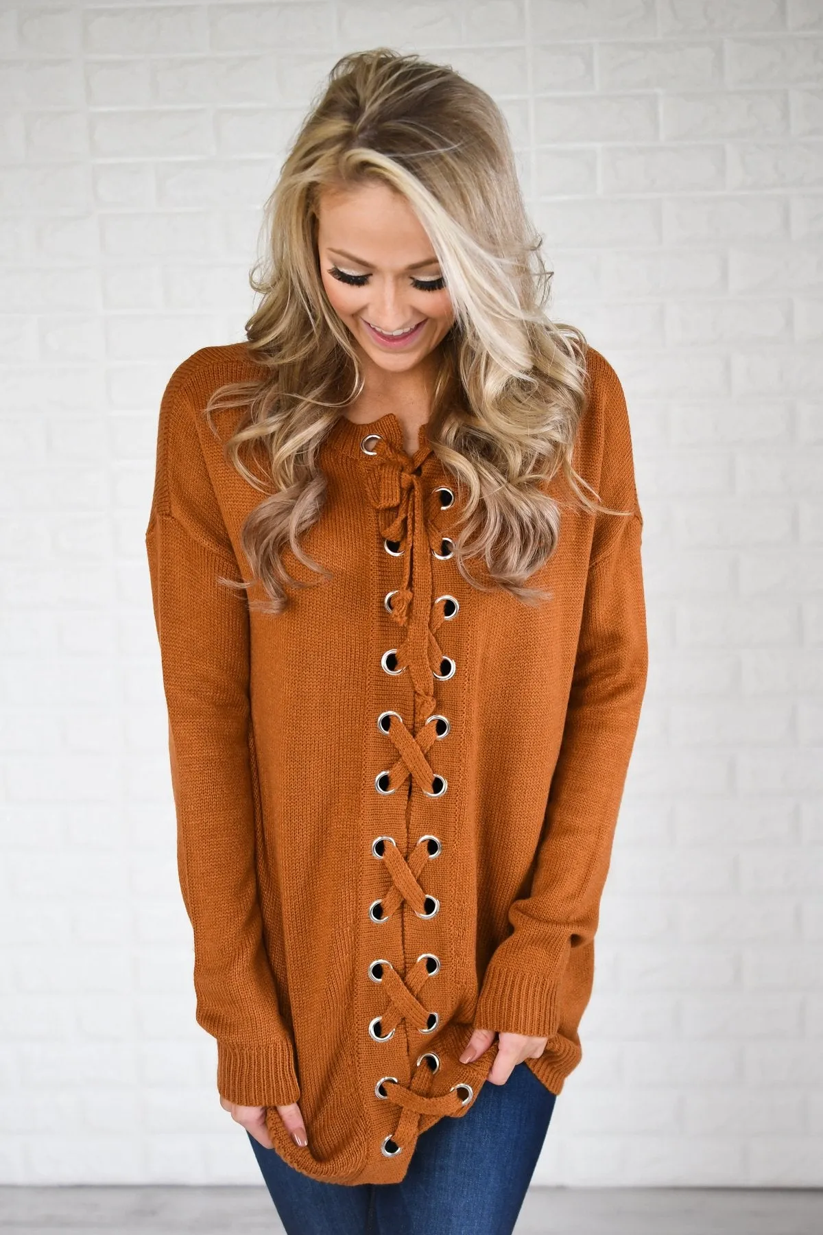 You Get My Love Top ~ Rust Orange